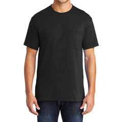 Men's 50/50 Cotton/Poly Tall Core Blend Pocket T-Shirt