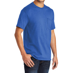 Men's 50/50 Cotton/Poly Tall Core Blend Pocket T-Shirt