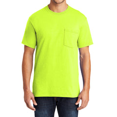 Men's 50/50 Cotton/Poly Tall Core Blend Pocket T-Shirt