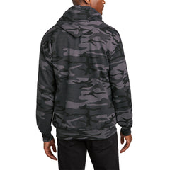 Mafoose Men's Core Fleece Classic Camo Pullover Hooded Sweatshirt Black Heather Camo