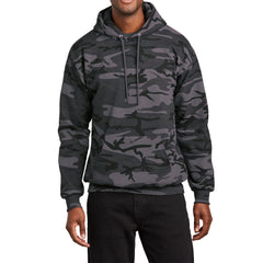 Mafoose Men's Core Fleece Classic Camo Pullover Hooded Sweatshirt Black Heather Camo