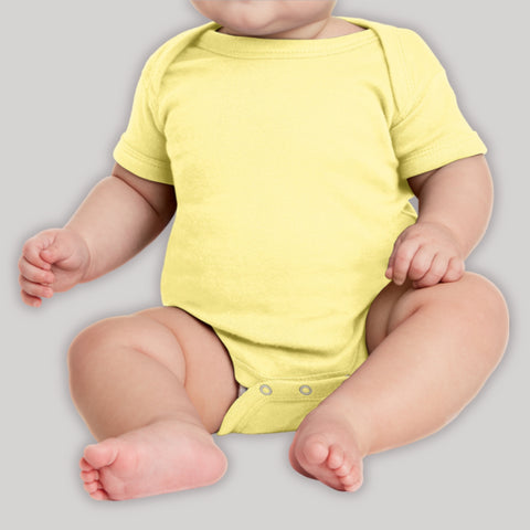 Infant Short Sleeve Baby Rib Bodysuit