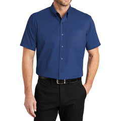 Men's Short Sleeve Super Pro Twill Shirt - Royal