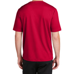 Men's RacerMesh Short Sleeve Tee-Deep Red