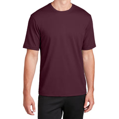 Men's RacerMesh Short Sleeve Tee-Maroon