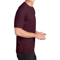 Men's RacerMesh Short Sleeve Tee-Maroon