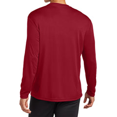 Men's Long Sleeve PosiCharge Competitor Tee - Deep Red