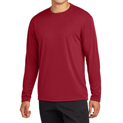 Men's Long Sleeve PosiCharge Competitor Tee - Deep Red