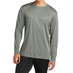 Men's Long Sleeve PosiCharge Competitor Tee - Grey Concrete Heather