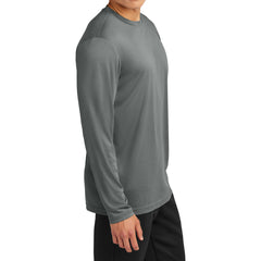 Men's Long Sleeve PosiCharge Competitor Tee - Iron Grey Heather