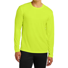 Men's Long Sleeve PosiCharge Competitor Tee - Neon Yellow