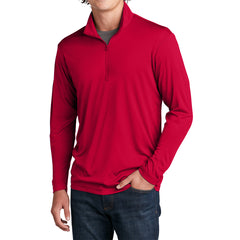 Men's Long Sleeves PosiCharge Competitor Cadet Collar 1/4-Zip Pullover