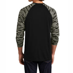 Men's Drift Camo Colorblock Long Sleeve Tee - Stylish and Comfortable