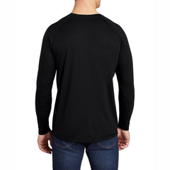 Men's Tri-Blend Long Sleeve Wicking Raglan Tee for Active Comfort