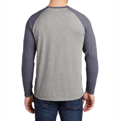 Men's Tri-Blend Long Sleeve Wicking Raglan Tee for Active Comfort