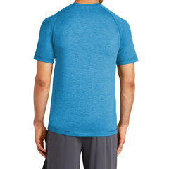 Men's PosiCharge Tri-Blend Short Sleeve Wicking Raglan Tee - Pond Blue Heather