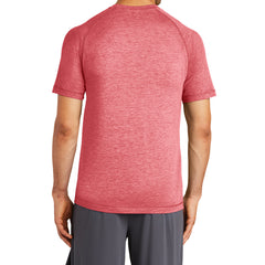 Men's PosiCharge Tri-Blend Short Sleeve Wicking Raglan Tee - True Red Heather