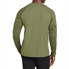 Men's Long Sleeve Digi Camo Tee