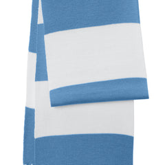 Spectator Scarf - Carolina Blue/ White