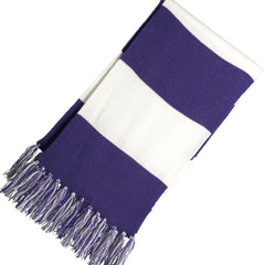 Spectator Scarf - Purple/ White