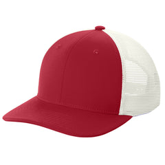 Classic Club Trucker Cap Perfect for Everyday Wear - Deep Red-White