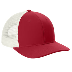 Classic Club Trucker Cap Perfect for Everyday Wear - Deep Red-White