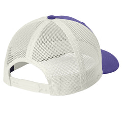 Classic Club Trucker Cap Perfect for Everyday Wear - Purple-White