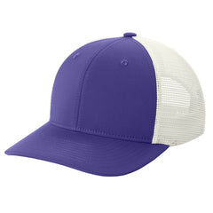 Classic Club Trucker Cap Perfect for Everyday Wear - Purple-White