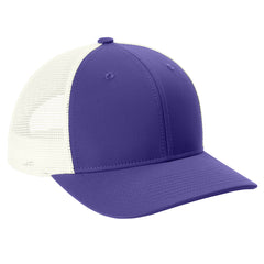 Classic Club Trucker Cap Perfect for Everyday Wear - Purple-White