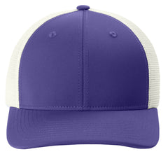 Classic Club Trucker Cap Perfect for Everyday Wear - Purple-White