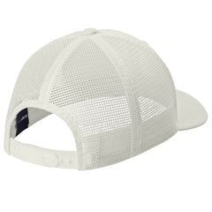 Classic Club Trucker Cap Perfect for Everyday Wear - White-White