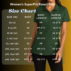 Womens Short Sleeve Easy Care SuperPro React Polo Shirt