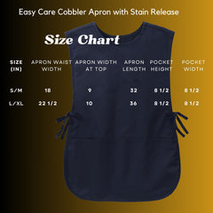 Women's Easy Care Cobbler Apron with Stain Release