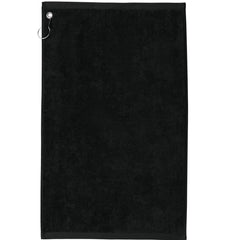Cotton Golf Towel with Grommet & Hook – 16" x 26" Terry Velour