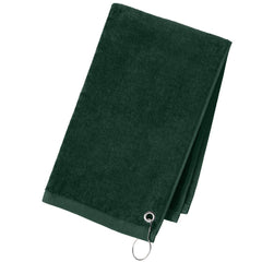 Cotton Golf Towel with Grommet & Hook – 16" x 26" Terry Velour