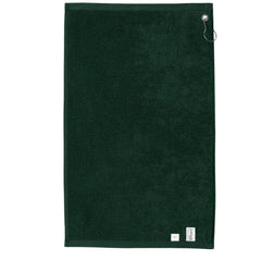 Cotton Golf Towel with Grommet & Hook – 16" x 26" Terry Velour