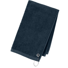 Cotton Golf Towel with Grommet & Hook – 16" x 26" Terry Velour