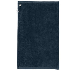 Cotton Golf Towel with Grommet & Hook – 16" x 26" Terry Velour