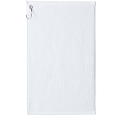 Cotton Golf Towel with Grommet & Hook – 16" x 26" Terry Velour