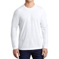 Men's Tri-Blend Long Sleeve Wicking Raglan Tee for Active Comfort