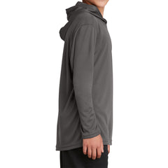 Youth PosiCharge Competitor Hooded Pullover - Iron Grey