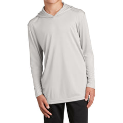 Youth PosiCharge Competitor Hooded Pullover - Silver