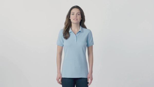 Women's Classic Short Sleeve Core Blend Pique Polo T-shirt