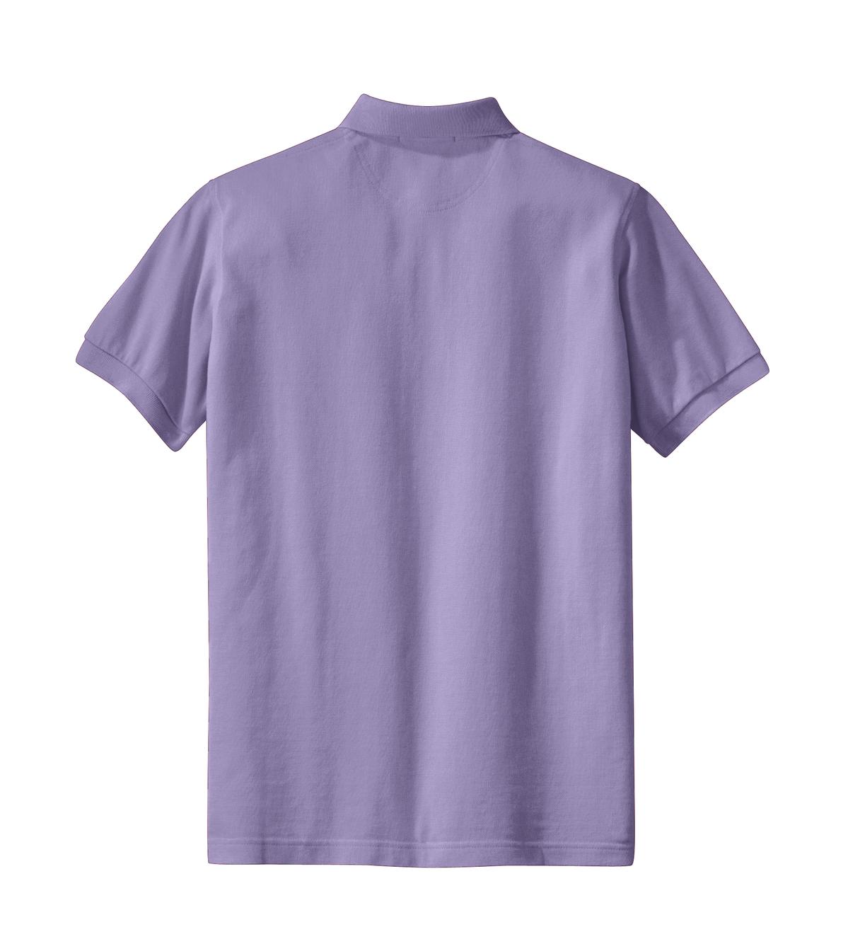 Mafoose Women's Heavyweight Cotton Pique Polo Shirt Lilac-Back