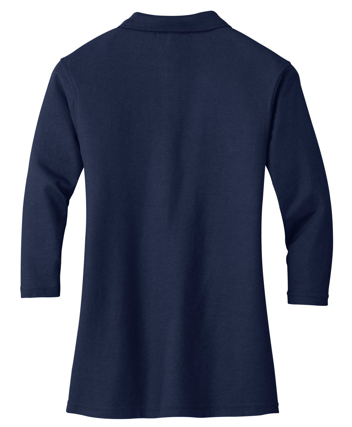 Mafoose Women's Silk Touch Ã‚Â¾ Sleeve Polo Shirt Navy-Back