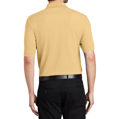 Men's Short Sleeve Soft Silk Touch Classic Polo Shirt for Everyday Comfort