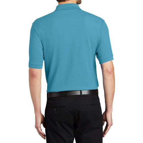 Men's Short Sleeve Soft Silk Touch Classic Polo Shirt for Everyday Comfort