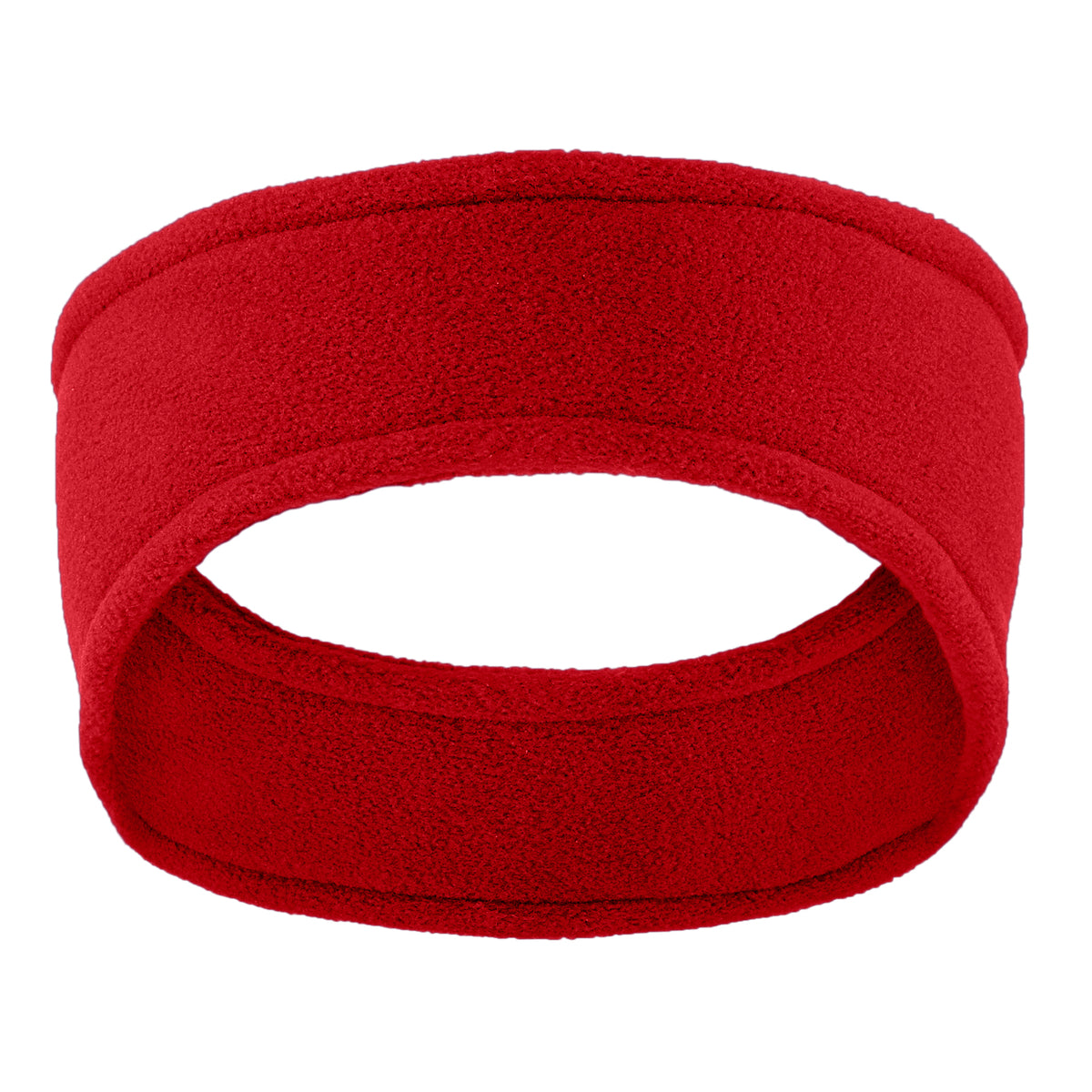 Women Stretch Fleece Headband Red