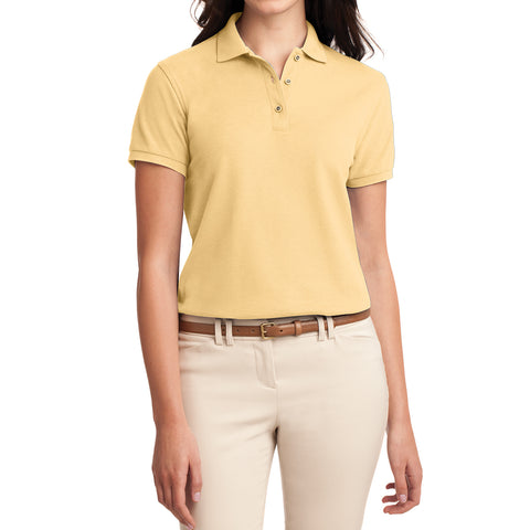 Womens Silk Touch Classic Polo Shirt - Banana - Front