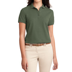 Womens Silk Touch Classic Polo Shirt - Clover Green - Front